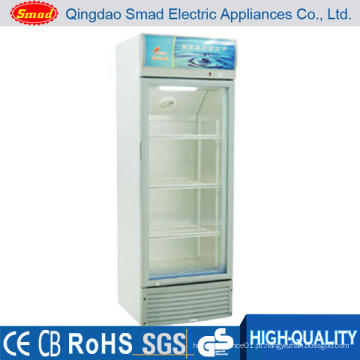 Porta de Vidro Vertical Supermercado Commercial Display Refrigerator